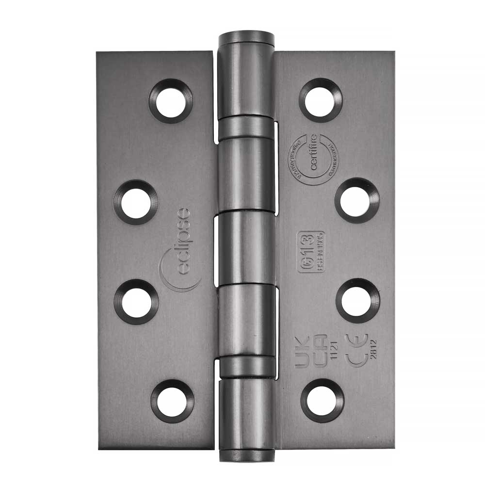 Eclipse 4 inch (102mm) Ball Bearing Hinge Grade 13 Square Ends - Dark Bronze (Sold in Pairs)